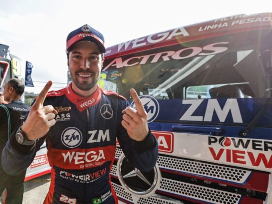 foto de Raphael Abbate. piloto da Copa Truck, para ilustrar o piloto que conquistou polo position na competição da categoria