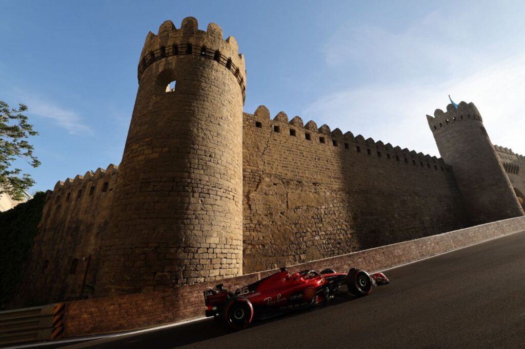 Foto do GP de F1 do Azerbaijão para ilustrar o circuito que teve contrato renovado para a modalidade