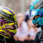 Foto com Lewis Hamilton, piloto da Mercedes, durante prova da F1 no GP do Azerbaijão para ilustrar a opinião do piloto sobre o desempenho da equipe na etapa da competição