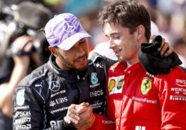Charles Leclerc e Lewis Hamilton