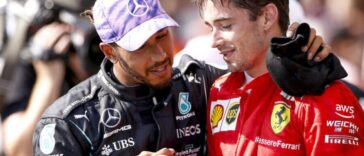 Charles Leclerc e Lewis Hamilton