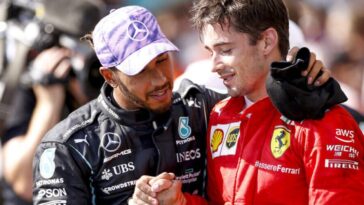 Charles Leclerc e Lewis Hamilton