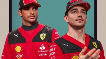 Leclerc e Sainz juntos na Ferrari