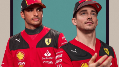 Leclerc e Sainz juntos na Ferrari