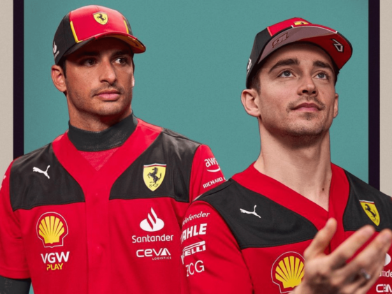 Leclerc e Sainz juntos na Ferrari