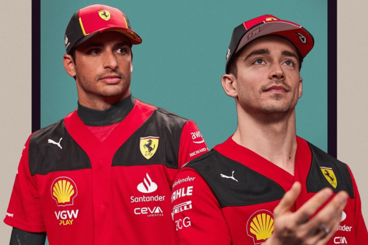 Leclerc e Sainz juntos na Ferrari