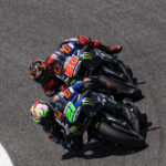 Foto com os pilotos Morbidelli e Quartararo da Yamaha na MotoGP
