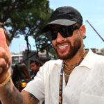 Neymar foi a mais uma prova de Fórmula 1 viu o GP da Espanha no box da Mercedes