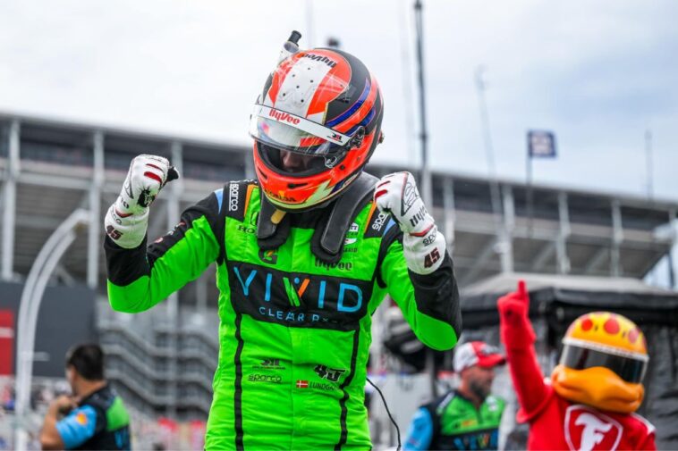 Christian Lundgaard fez carreira na Europa e chegou a ser piloto da academia da Alpine. Essa é a sua segunda temporada na Fórmula Indy com a tradicional equipe de Bob Rahal