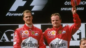 Michael Schumacher e Rubens Barrichello, Ferrari, Fórmula 1