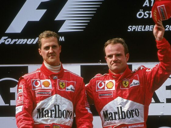 Michael Schumacher e Rubens Barrichello, Ferrari, Fórmula 1