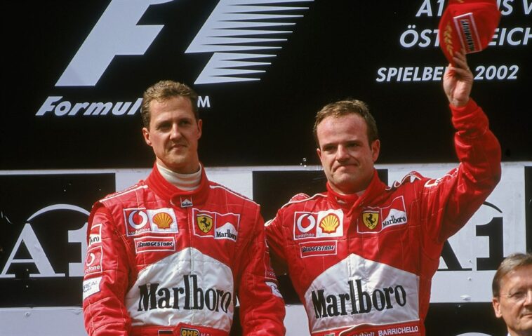 Michael Schumacher e Rubens Barrichello, Ferrari, Fórmula 1