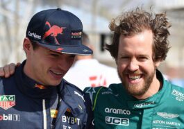 Max Verstappen e Sebastian Vettel pela Fórmula 1.