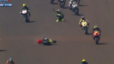 Moto1000GP, pilotos, acidente