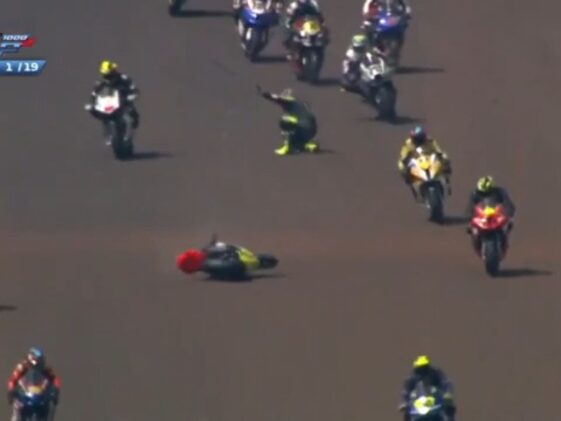 Moto1000GP, pilotos, acidente