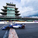 Considerado relativamente plana para os padrões americanos, o circuito oval (portanto sem os circuitos/layouts mistos) possui 2,5 milhas (4,0 km), o IMS é um retângulo com os vértices arredondados, com dimensões que permaneceram essencialmente inalteradas desde a sua criação: quatro curvas de 1/4 milhas (400 m), duas retas longas de 5/8 milhas (1,0 km) entre a quarta e primeira curvas e a segunda e terceira curvas e duas retas curtas de 1/8 milhas (200 m), denominados em inglês de "curtos paraquedas", entre a primeira e a segunda curvas mais a terceira e a quarta curvas.