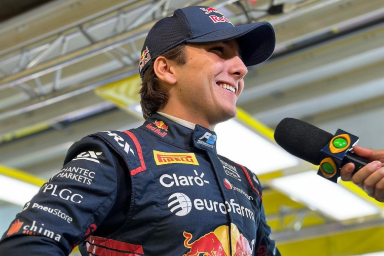 Enzo Fittipaldi é piloto da Rodin Carlin, escuderia da Fórmula 2 vinculada à Red Bull.