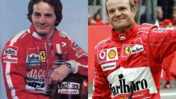 Gilles Villeneuve e Rubens Barrichello, ambos pela Ferrari na Fórmula 1