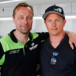 Kimi Raikkonen, campeão mundial de Fórmula 1, chefe de equipe da Kawasaki Racing.
