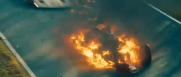 O acidente de Niki Lauda foi reconstituído no Filme "Rush"