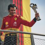 Cairlos Sainz, da Ferrari, no GP da Itália de 2023.