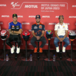 Imagem de vídeo de entrevistas com pilotos para ilustrar Marc Marquez e Fabio Quartararo que demonstraram preocupação com quantidade de provas da MotoGP, após a categoria divulgar calendário de 2024