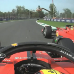 Carlos Sainz e Leclerc, da Ferrari, brigam por pódio no GP da Itália