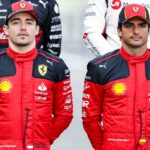 Charles Leclerc e Carlos Sainz pela Ferrari