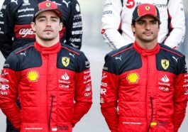 Charles Leclerc e Carlos Sainz pela Ferrari