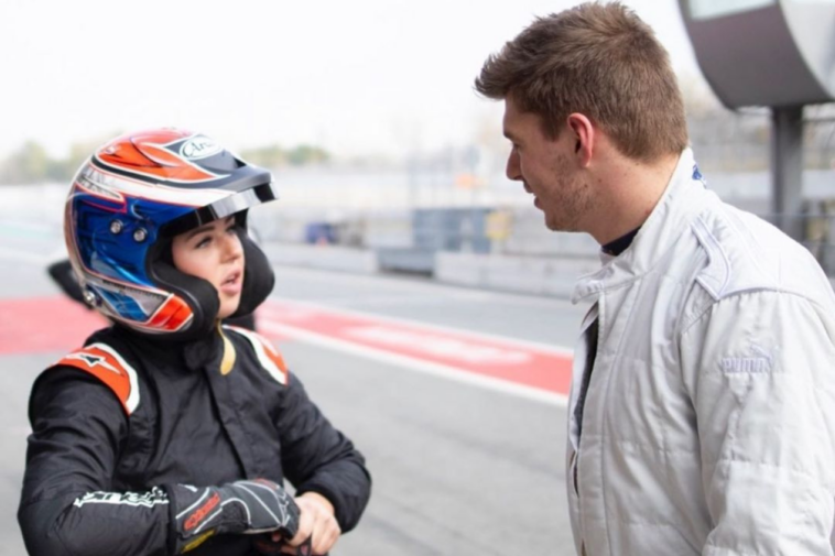 Max Verstappen e sua irmã, Victoria-Jane Verstappen.