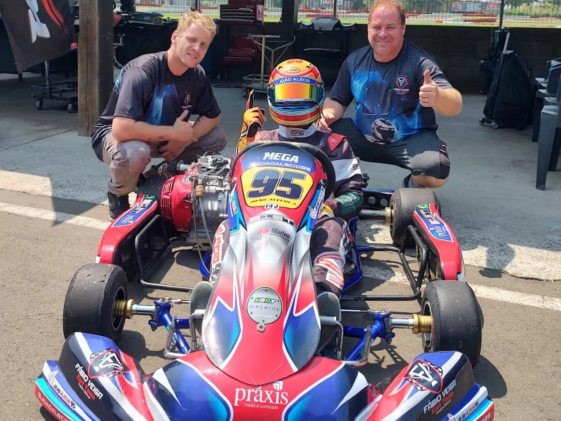 João Alécio, o campeão da Copa Brasil de Kart.