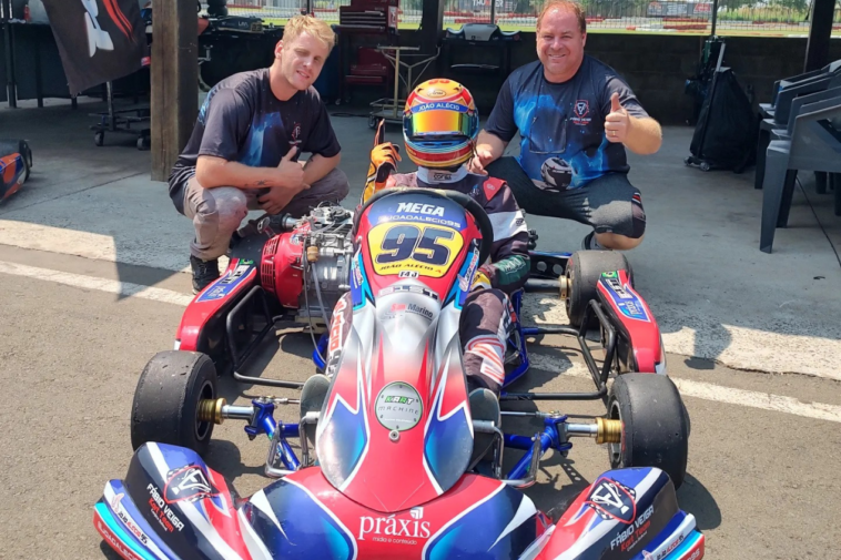 João Alécio, o campeão da Copa Brasil de Kart.