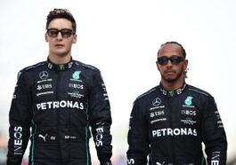 George Russel e Lewis Hamilton