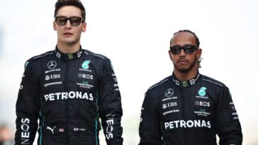 George Russel e Lewis Hamilton