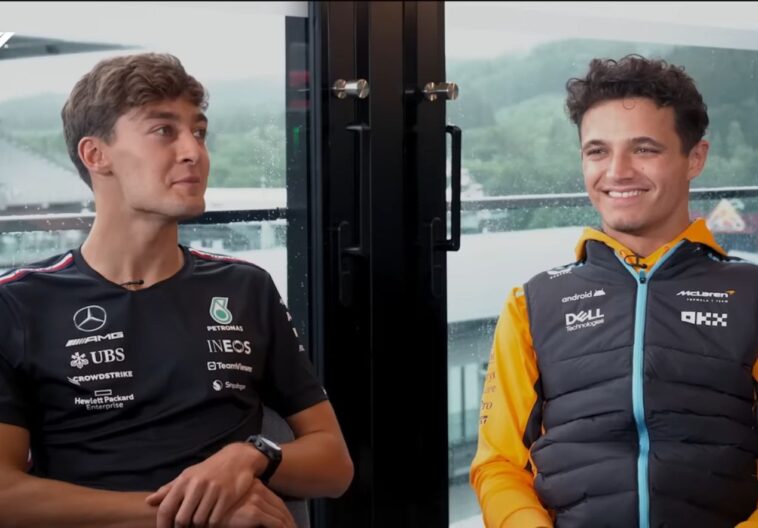 George Russell, Lando Norris, Hamilton