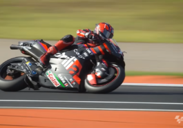 Imagem de vídeo de Maverick Viñales em prova da MotoGP para representar o piloto da Aprilia que revelou os planos para a próxima temporada da categoria