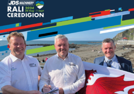 Foto de divulgação da confirmação do País de Gales no Campeonato Europeu de rally de 2024 para representar o território britânico que foi escolhido como sede de etapa da competição continental da categoria