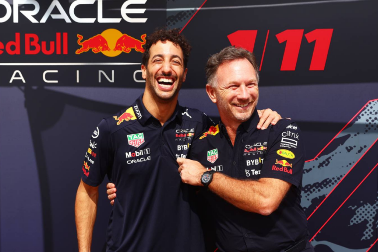 Christian Horner e Daniel Ricciardo, Red Bull, Fórmula 1