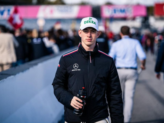 Foto de David Schumacher para presentar o piloto que tem futuro incerto na Winward, equipe da Mercedes, na categoria DTM