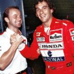 Josef Leberer cumprimenta Ayrton Senna