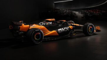 Nova pintura da McLaren na Fórmula 1 2024