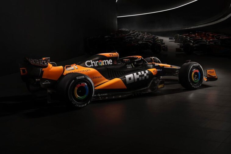 Nova pintura da McLaren na Fórmula 1 2024