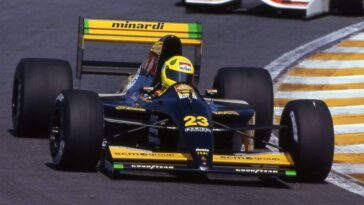 A Minardi de Christian Fittipaldi em 1992 e 1993