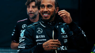 Lewis Hamilton da Mercedes na F1