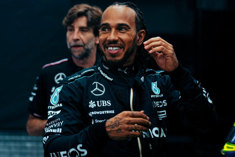 Lewis Hamilton da Mercedes na F1