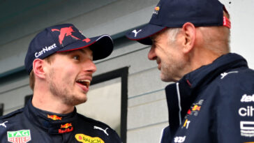 Max Verstappen e Adrian Newey da Red Bull Racing