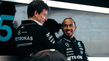 Toto Wolff e Lewis Hamilton da Mercedes na F1