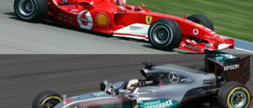 Ferrari F2004 e Mercedes W07, Fórmula 1