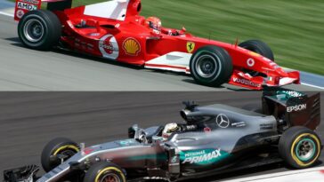 Ferrari F2004 e Mercedes W07, Fórmula 1