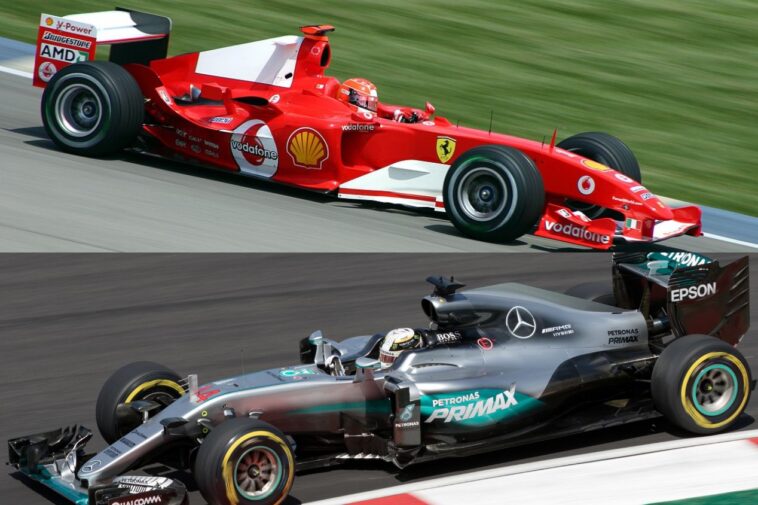 Ferrari F2004 e Mercedes W07, Fórmula 1